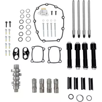 S&S Cycle Camshaft Kit - 496 Chain Drive - Black Pushrod Tubes - M8