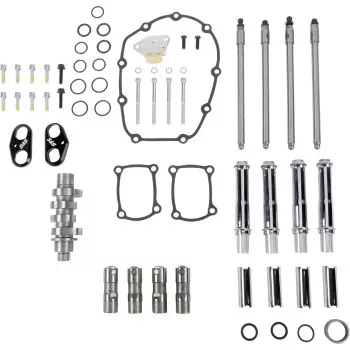 S&S Cycle Camshaft Kit - 496 Chain Drive - Chrome Pushrod Tubes - M8