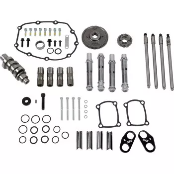 S&S Cycle Camshaft Kit - 496 Gear Drive - Chrome Pushrod Tubes - M8