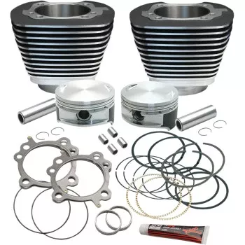 S&S Cycle Cylinder & Piston Replacement for S&S 106" Stroker Kit - Black