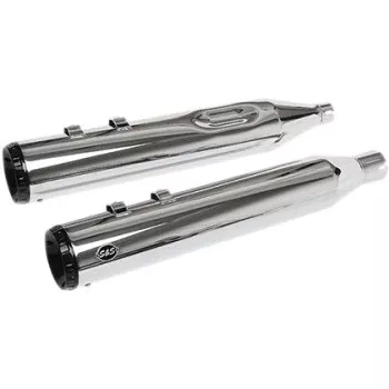 S&S Cycle GNX Mufflers - 4.5" - Chrome