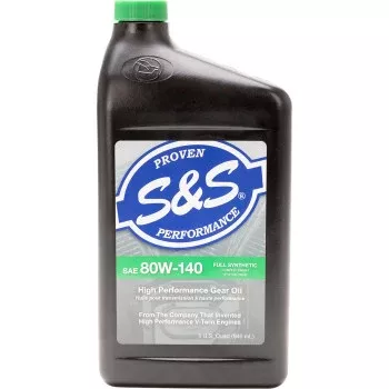S&S Cycle High Performance Full-Synthetic Gear Oil - 80W-140 - 1 U.S. quart