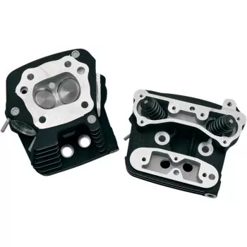 S&S Cycle Performance Replacement Head - Low Compression (82 cc) - Wrinkle Black - Evolution Big Twin