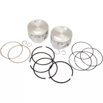 S&S Cycle Piston Kit - For 100"/107" Super Sidewinder - 4.000" - +0.020"