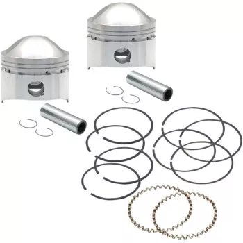 S&S Cycle Piston Kit - Low Compression - 80" Stock Motor - +.030