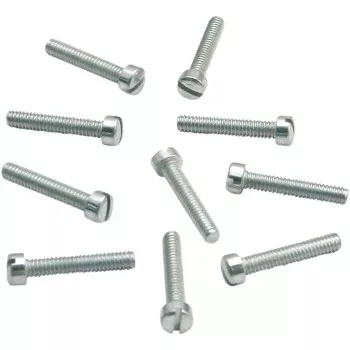 S&S Cycle Slotted Flat Head Screws - 10-Pack