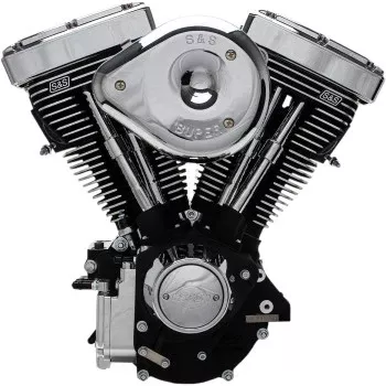 S&S Cycle V80R Series Engine - Black - Custom Chassis | Evolution Big Twin
