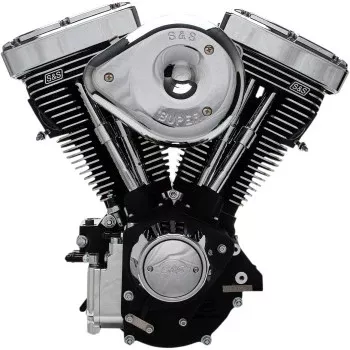 S&S Cycle V96R Series Engine - Black - Custom Chassis | Evolution Big Twin