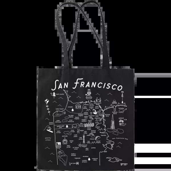 San Francisco Black Everyday Tote