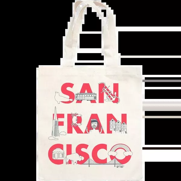 San Francisco Font Grocery Tote