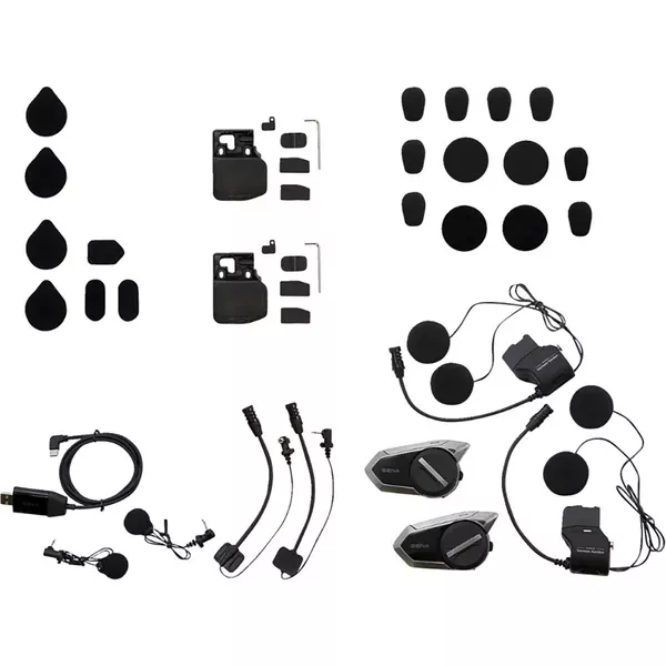 Sena 50S Mesh Intercom Headset Dual Pack Communication Head Set Accessories