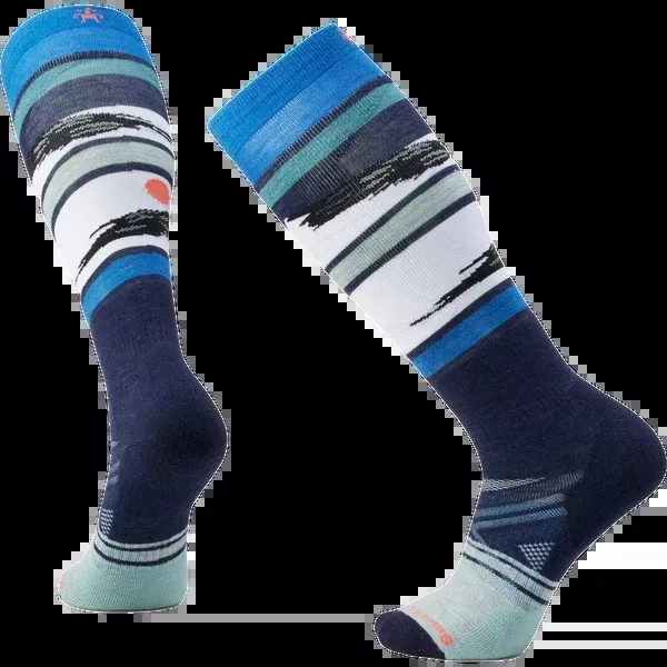 Ski Full Cushion Midnight Pattern Over The Calf Socks