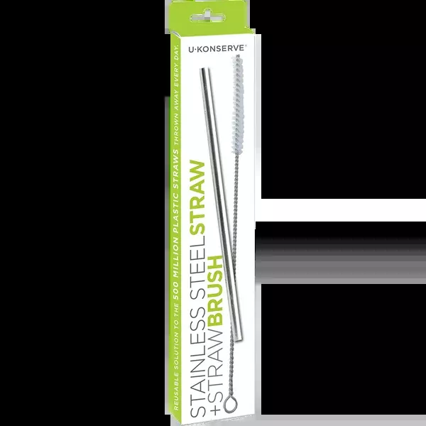 Stainless Steel Straw + Straw Brush