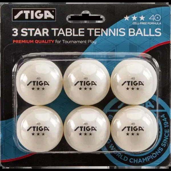 STIGA 3-Star White Balls