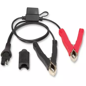 Tecmate OptiMate™ Battery Clips Charger Cord - SAE to Fused Battery Clips