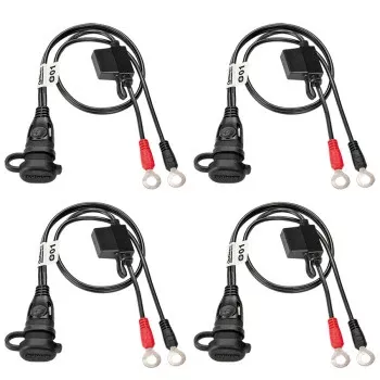Tecmate OptiMate™ Battery Lead with Ring Terminal - 12V - Fused - 4 Pack