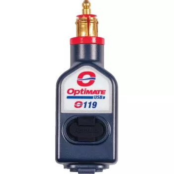 Tecmate OptiMate™ USB Charger - 180° BIKE Plug - USB-A/USB-C