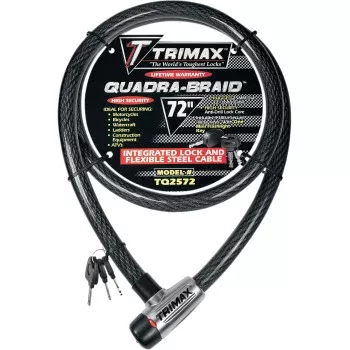 Trimax Quad-Braid Integrated Cable Lock - 72"