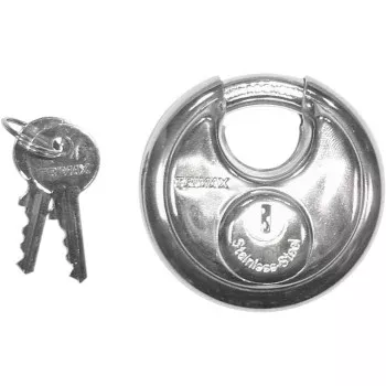 Trimax Stainless Steel Round Padlock - Keyed