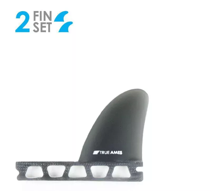 True Ames 2.6″ Side Bites – Futures Compatible (Solid Fiberglass) – Smoke