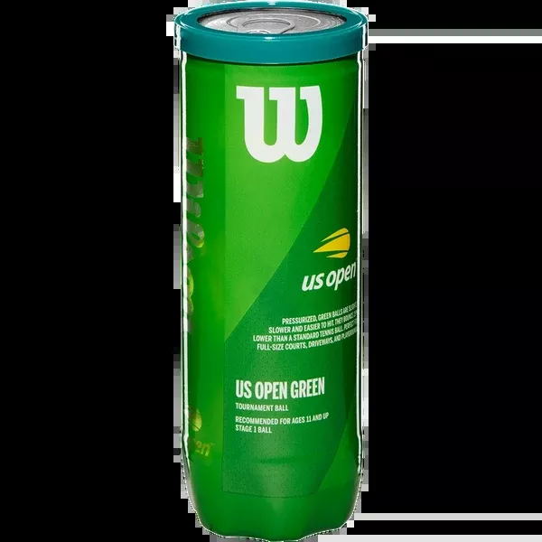 US Open Green Tennis Balls (3 Ball Can)