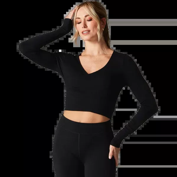 Women's Criss Cross Long Sleeve Top