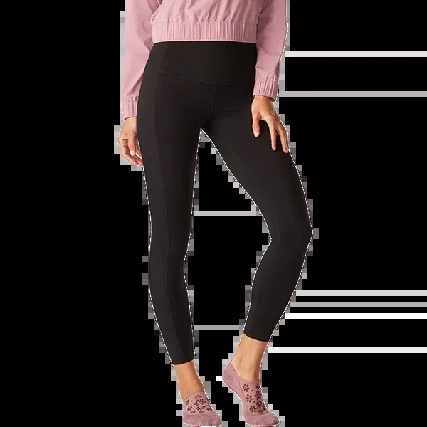 Women's High Waisted Eyelet 7/8 Leggings