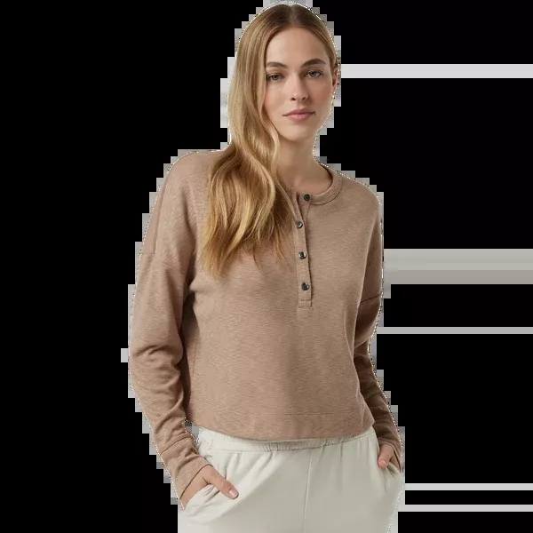 Women's Long Sleeve Sunrise Oversize Henley