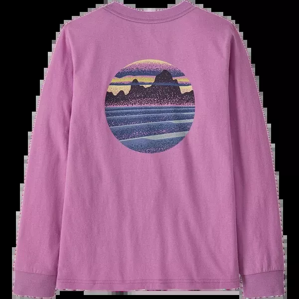 Youth Long Sleeve Skyline Stencil T-Shirt