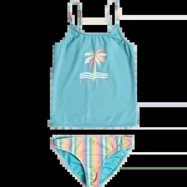 Youth Rainbow Stripe Tankini Set