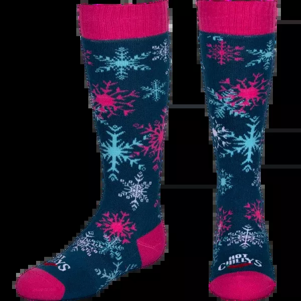 Youth Snowflake Mid Volume Sock