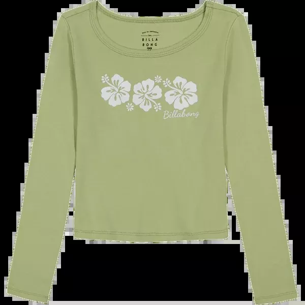 Youth Tri Hibiscus Long Sleeve Tee