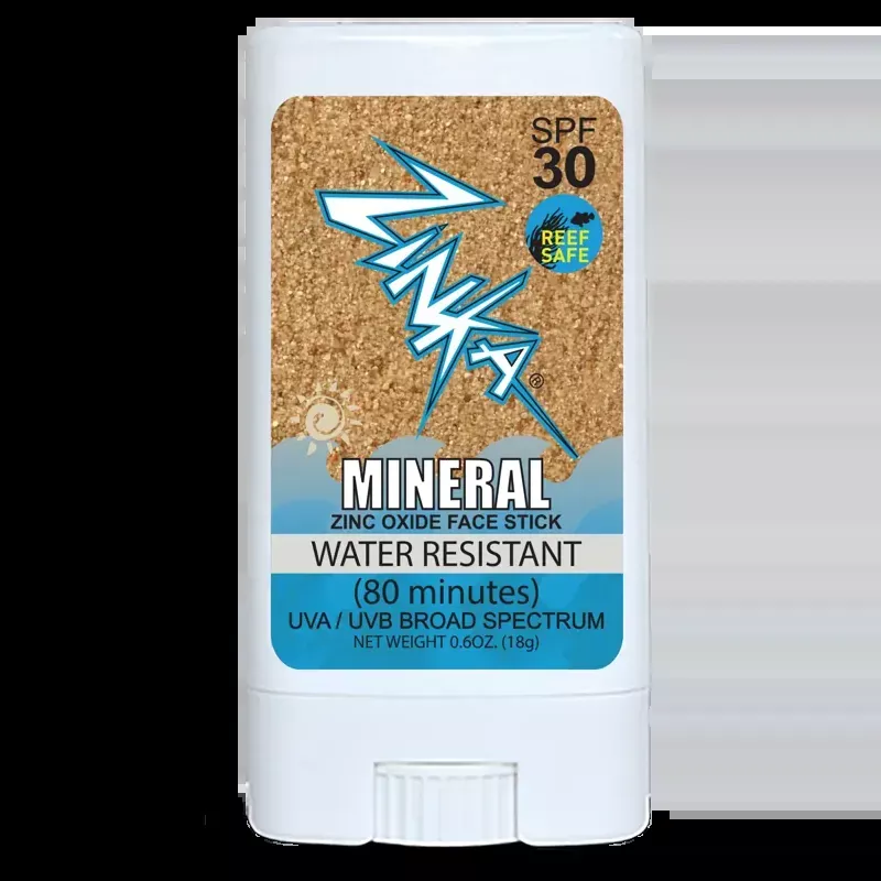 Zinka Sunscreen Mineral SPF 30 Zinc Oxide Face Stick – Miner